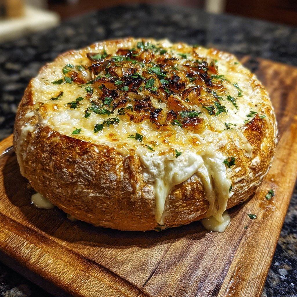 Baked Camembert with Garlic Herbs