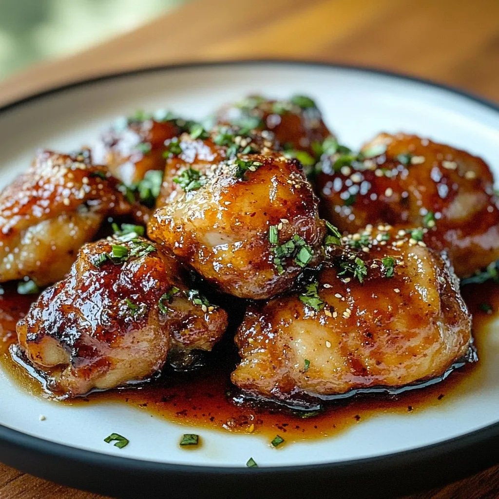 Air Fryer Korean Soy Garlic Chicken Thighs