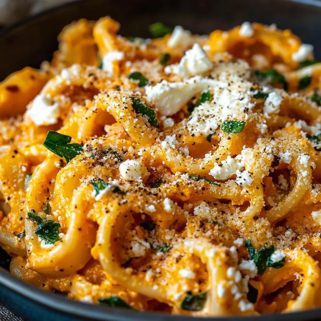 Pumpkin Pasta w/ Feta: An Amazing Ultimate Recipe