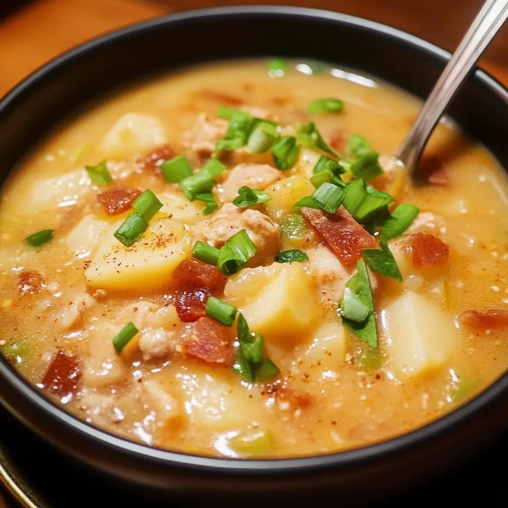 Spicy Crockpot Potato Soup