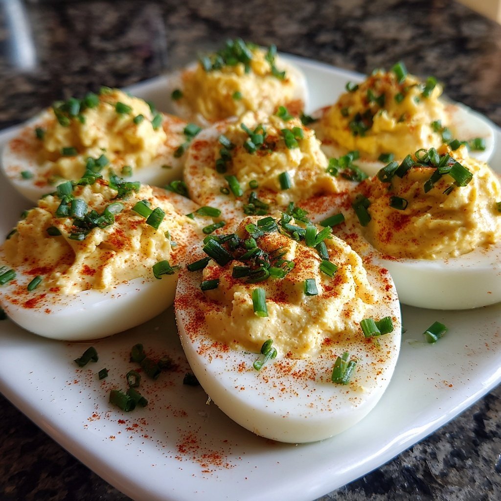 Deviled Eggs Classic Garnish
