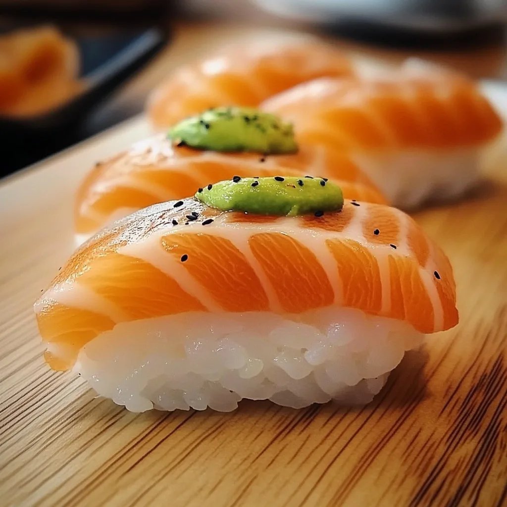 Tasty Smoked Salmon Nigiri