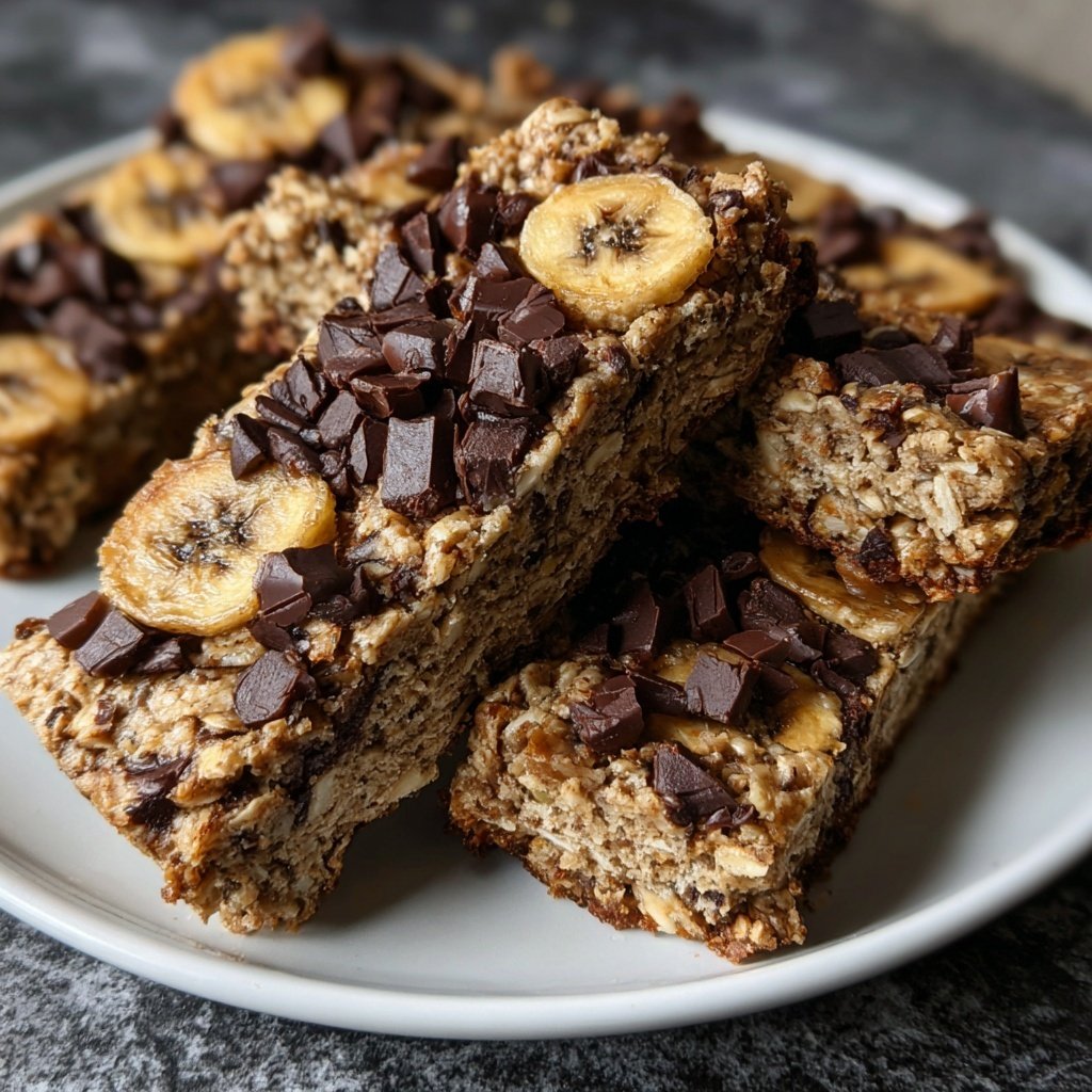 Chocolate Chip Banana Energy Bars
