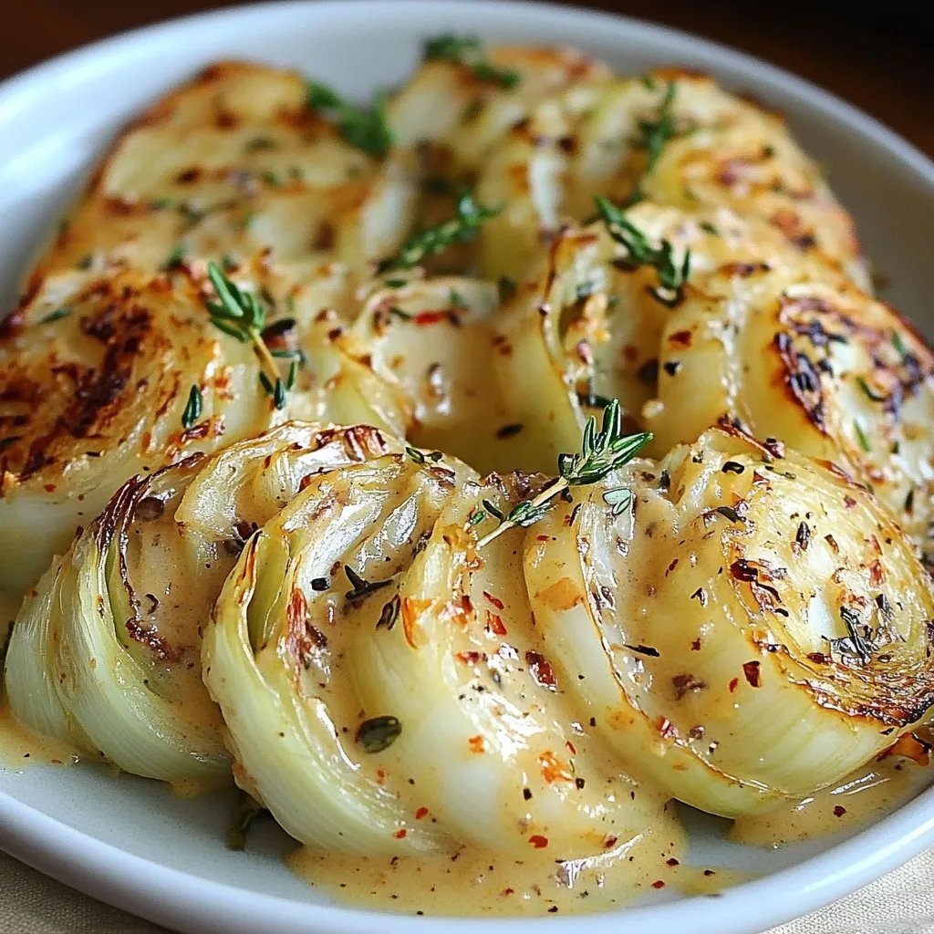 Roasted Cabbage w/ Onion Dijon Sauce: An Incredible Ultimate Recipe