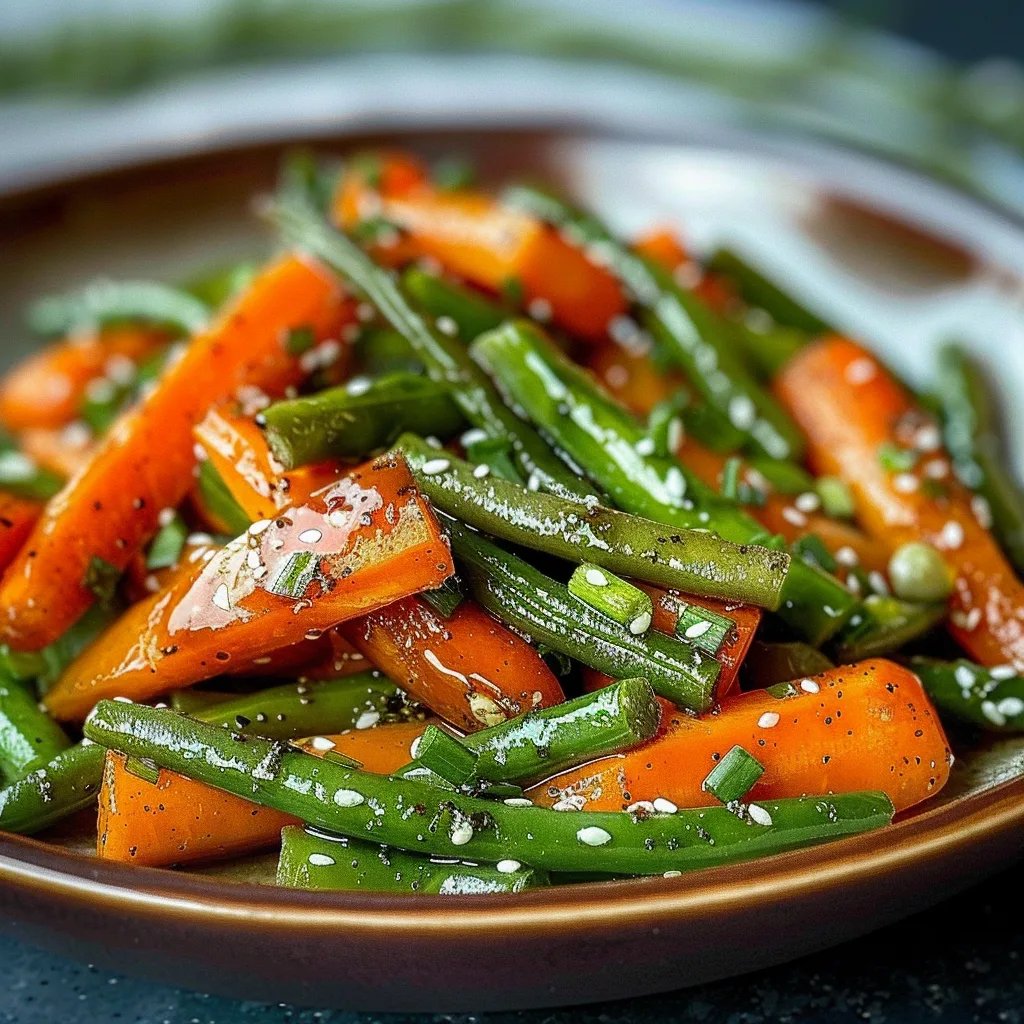 Honey Glazed Carrots & Green Beans