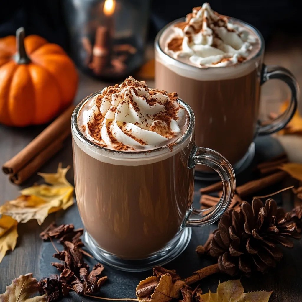 Maple Cinnamon Fall Hot Chocolate