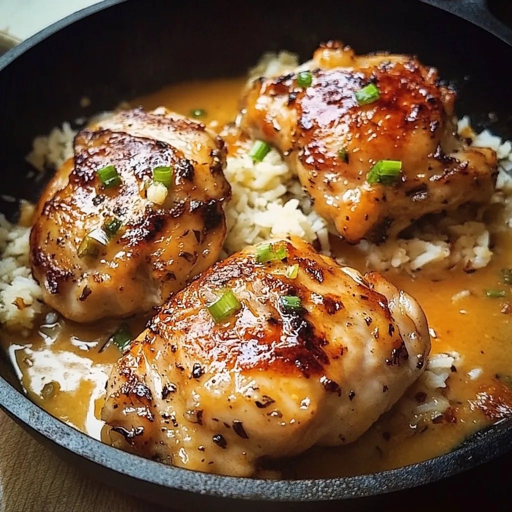 Skillet Bang Bang Chicken Thighs