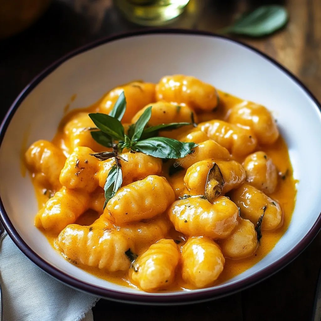 Creamy Pumpkin Gnocchi