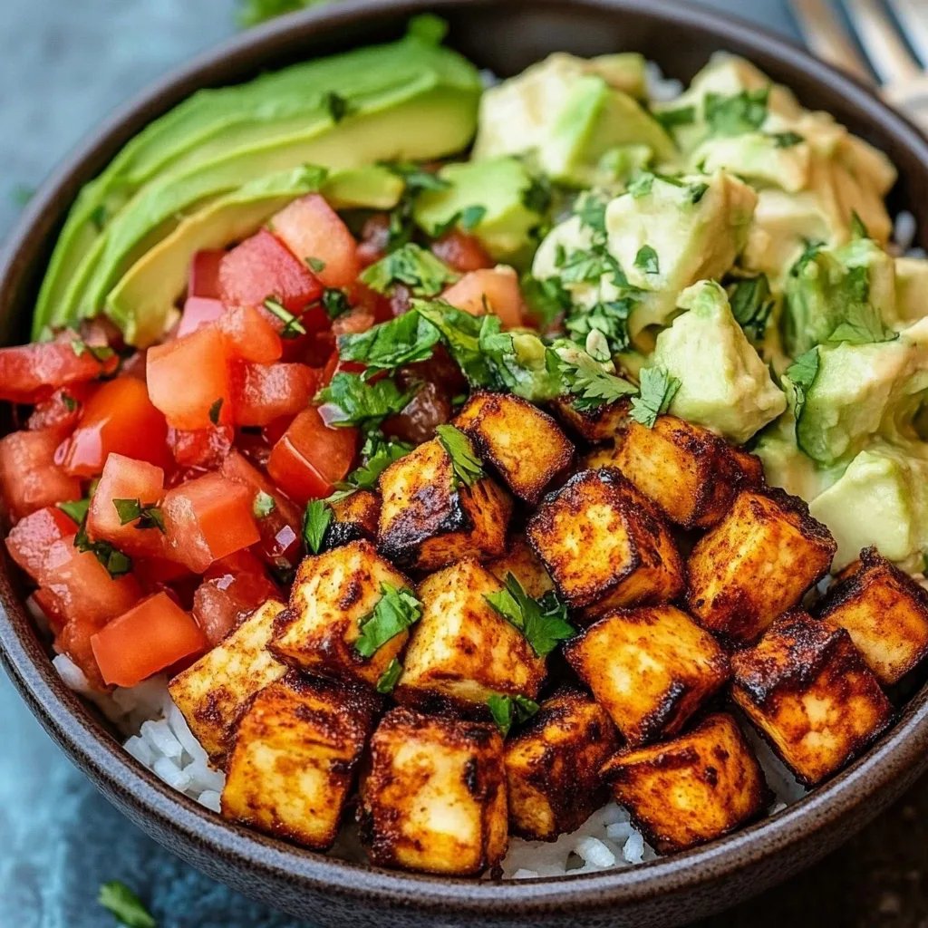 Spicy Baked Tofu Burrito Bowl: An Amazing Ultimate Recipe