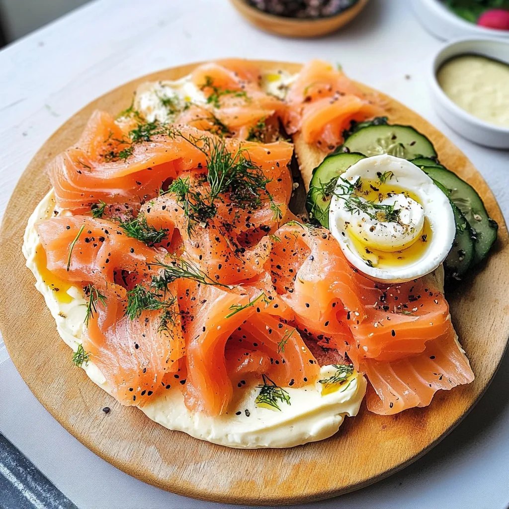 Smoked Salmon & Cream Cheese Board