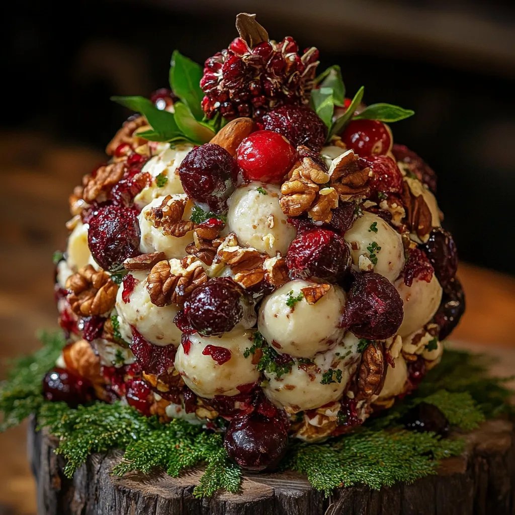 Quick Cranberry-Pecan Cheese Ball